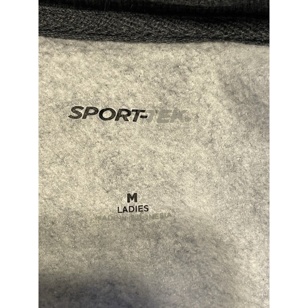 Sport-Tek Varsity Jacket Womens Sz Medium Floral Gray Sporty Winter Fall Comfy - Picture 6 of 11